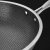 Silver non-stick wok, household frying wok, 30cm aluminum alloy cookware Application Scenario